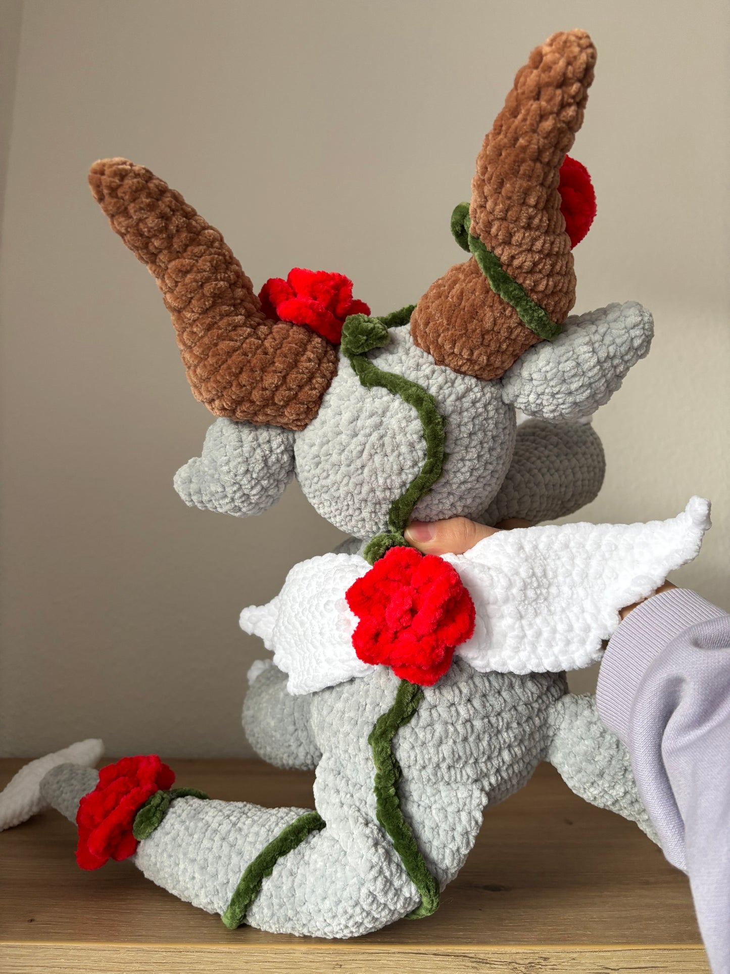 Drache mit Rosen XL