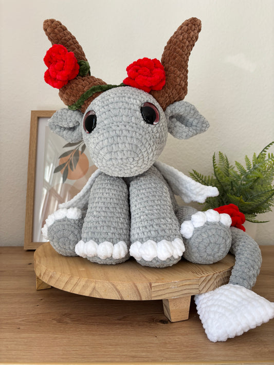 Drache mit Rosen XL