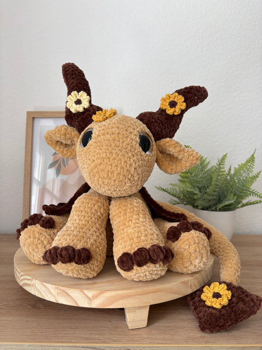 Drache mit Sonnenblumen XL
