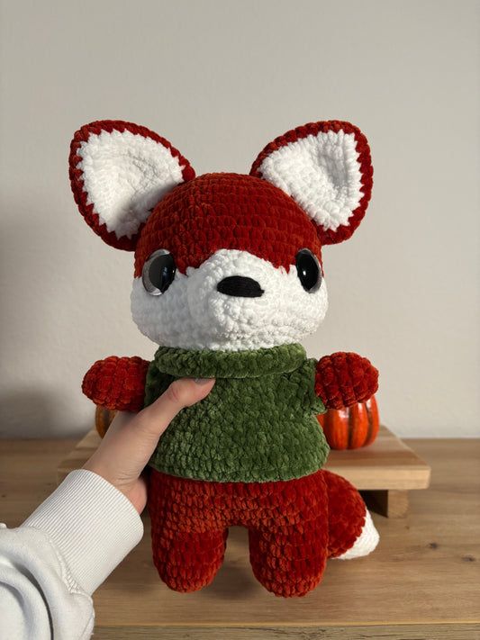 Fuchs mit Pullover in XL