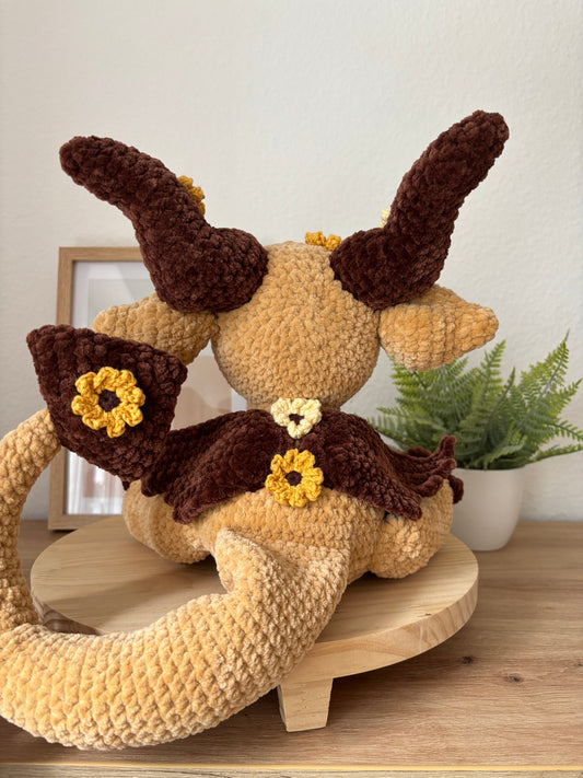 Drache mit Sonnenblumen XL