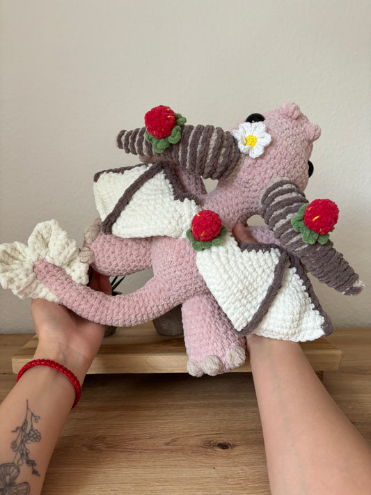 Liegender Erdbeerdrache