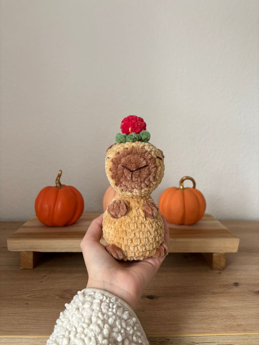 Capybara mit Erdbeere